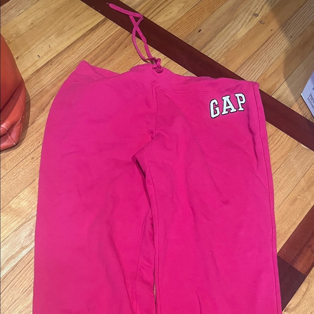 GAP Bright Pink Fleece Sweatpants